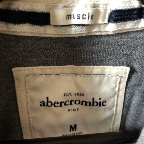 Abercrombie Grey Polo Shirt - Picture 3 of 5